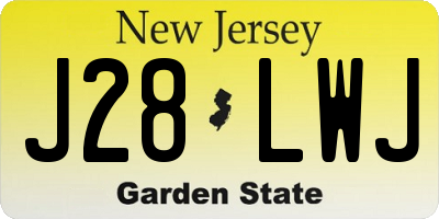 NJ license plate J28LWJ