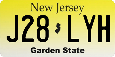 NJ license plate J28LYH