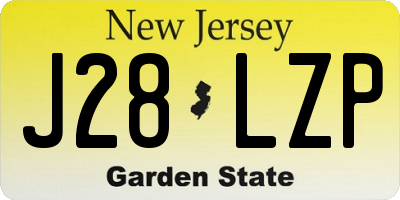 NJ license plate J28LZP