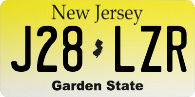 NJ license plate J28LZR