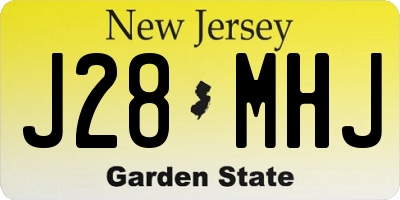 NJ license plate J28MHJ