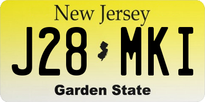 NJ license plate J28MKI
