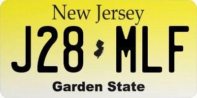 NJ license plate J28MLF