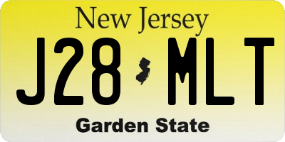 NJ license plate J28MLT