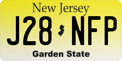 NJ license plate J28NFP