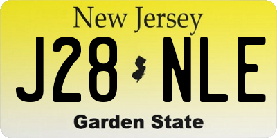 NJ license plate J28NLE