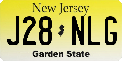 NJ license plate J28NLG