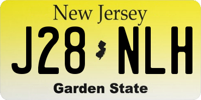 NJ license plate J28NLH