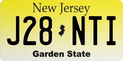 NJ license plate J28NTI