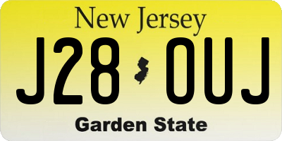 NJ license plate J28OUJ