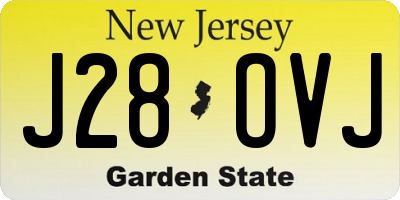NJ license plate J28OVJ