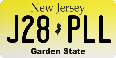 NJ license plate J28PLL