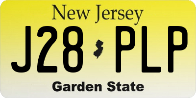 NJ license plate J28PLP