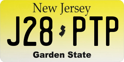 NJ license plate J28PTP