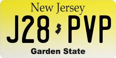 NJ license plate J28PVP