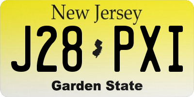 NJ license plate J28PXI