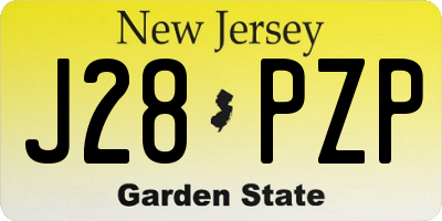 NJ license plate J28PZP