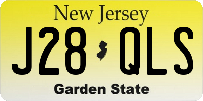 NJ license plate J28QLS