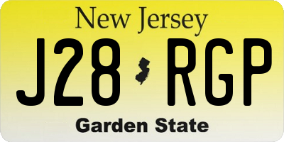 NJ license plate J28RGP