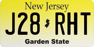 NJ license plate J28RHT