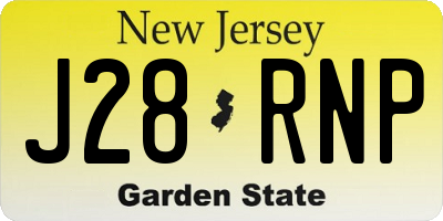 NJ license plate J28RNP