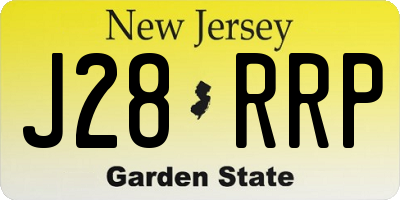 NJ license plate J28RRP