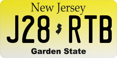NJ license plate J28RTB