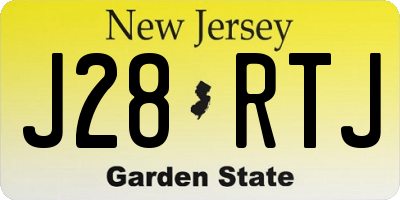 NJ license plate J28RTJ