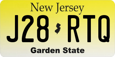 NJ license plate J28RTQ