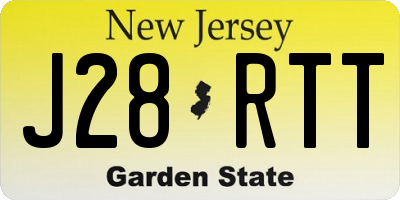 NJ license plate J28RTT