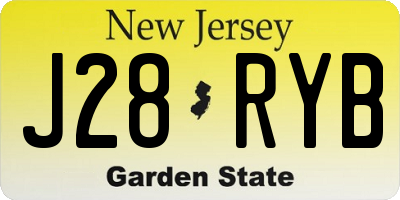 NJ license plate J28RYB