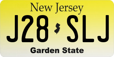 NJ license plate J28SLJ