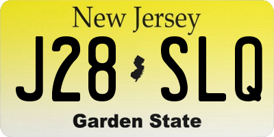 NJ license plate J28SLQ