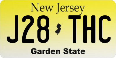 NJ license plate J28THC