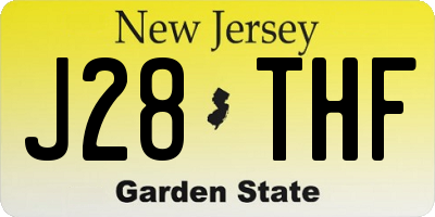 NJ license plate J28THF