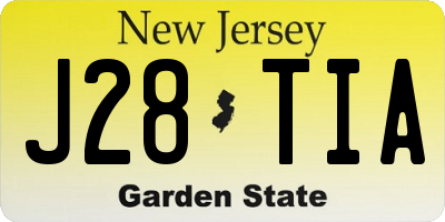 NJ license plate J28TIA