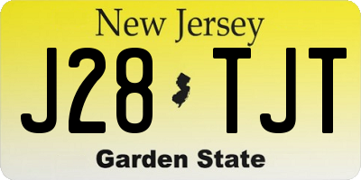 NJ license plate J28TJT