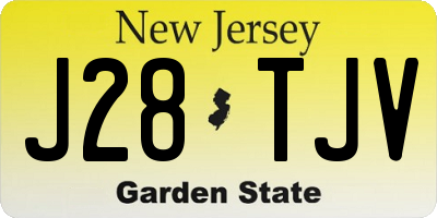 NJ license plate J28TJV