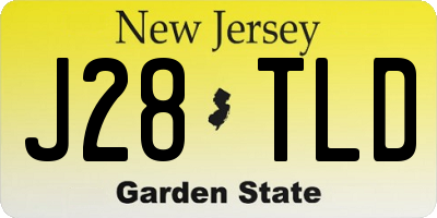 NJ license plate J28TLD