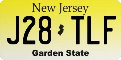 NJ license plate J28TLF