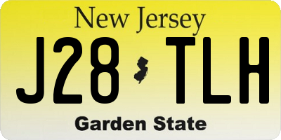 NJ license plate J28TLH