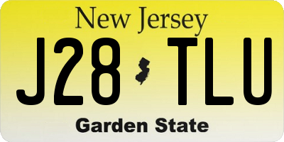 NJ license plate J28TLU