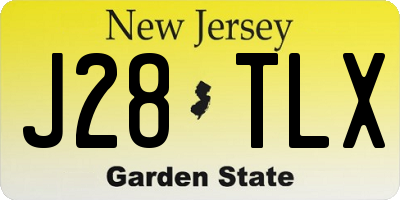 NJ license plate J28TLX