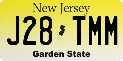 NJ license plate J28TMM