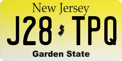 NJ license plate J28TPQ