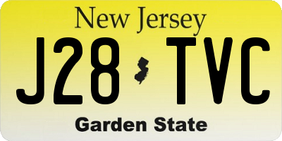 NJ license plate J28TVC