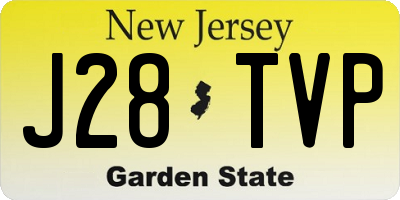 NJ license plate J28TVP