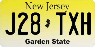 NJ license plate J28TXH