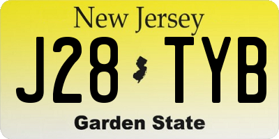 NJ license plate J28TYB