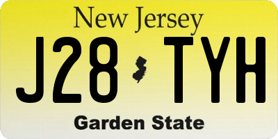 NJ license plate J28TYH